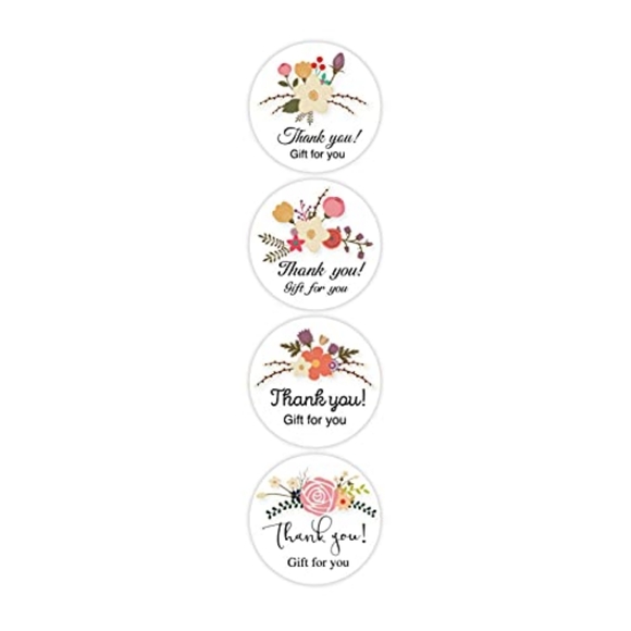 100 - 1 Inch Thank You Stickers - Picture 5 of 6